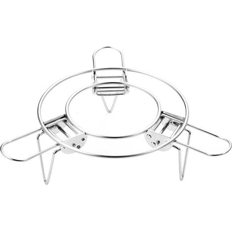 Grille de cuisson vapeur multifonction en acier inoxydable, pliable, étanche et isolante thermique. (1/5)