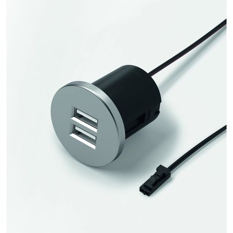Halemeier USB Einbau-Doppelsteckdose