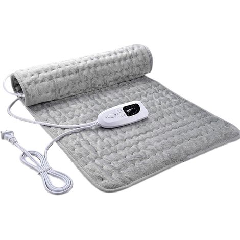 Couverture Chauffante Électrique - 30 x 16 Pouces - Réglage 5 Niveaux Température 38 à 65 °C - Minuterie Auto-Coupure - Pour Usage Domestique - 1 Pièce (1/4)