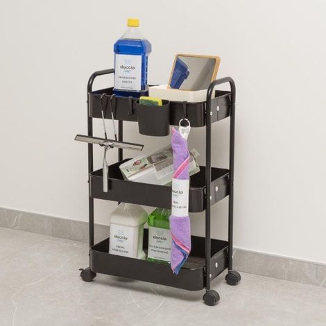 CARRELLO SPACE 41X31XH72CM 5 RIPIANI CON RUOTE (1/5)