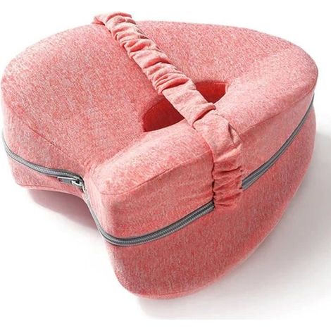 (Rosa) Schrittkissen – Für eine bessere Haltung – Kniekissen für die Nacht – Viskoelastisches Kissen – Rosa (1/4)