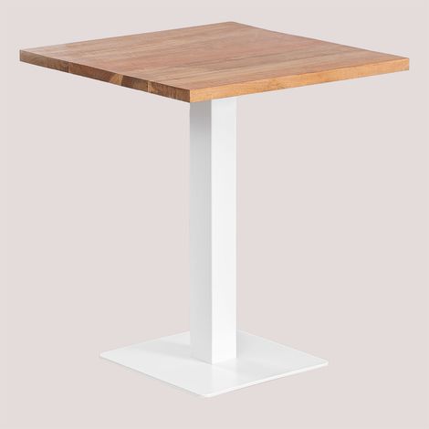 SKLUM Quadratischer Bartisch aus Akazieholz Ristretto  &x2194&xFE0E 70 cm                                 