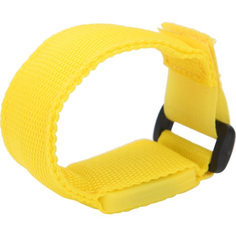 Brassard LED de course à pied en extérieur, bracelet lumineux clignotant ajustable pour cyclisme, jaune (1/5)