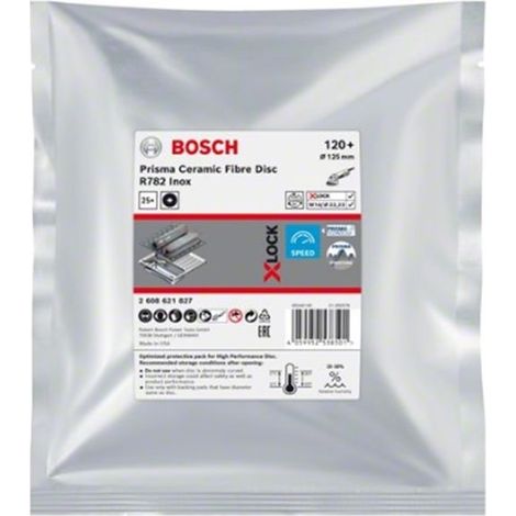 BOSCH FIBRA KRĄŻEK INOX 125 gr.120 R782 /25szt. X-LOCK (1/4)