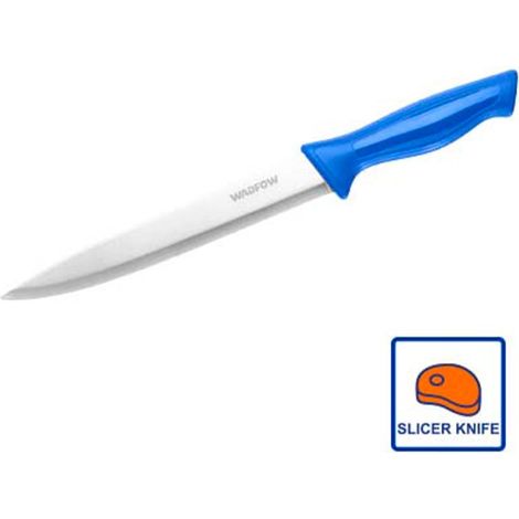 Couteau à trancher WADFOW en acier inoxydable 3Cr14, 8'' avec manche ergonomique en PP