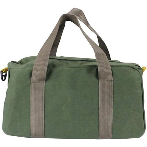 Sac à outils, sac à outils, sac à outils robuste, sac à outils à large ouverture, petit sac à outils multiples, sac à outils de plomberie (vert) 14" (1/4)