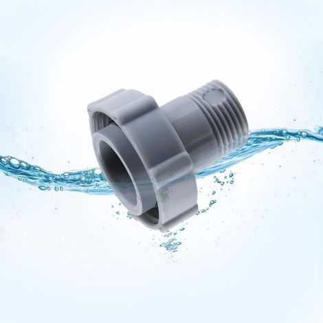 Connecteur de vidange de piscine BestWay P6D1420, adapté à la vidange rapide des piscines hors sol, adaptateur de tuyau d'arrosage de 1,5 pouce pour une connexion facile aux tuyaux d'arrosage standard (1/3)