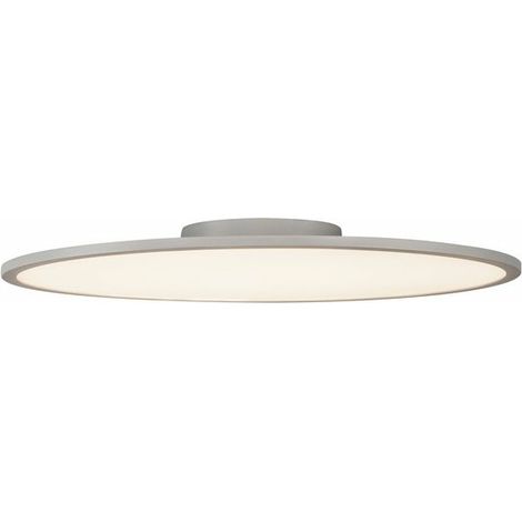 [NEUWERTIG] B-Ware Slv Panel 60 Rund Led Indoor Deckenaufbauleuchte Deckenlampe Silbergrau 3000 K