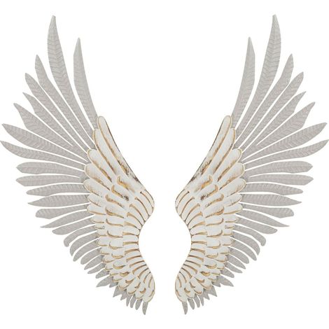 Pannello decorativo da parete in metallo bianco, 43,8x2,5x104 cm – Ali Natural (1/5)