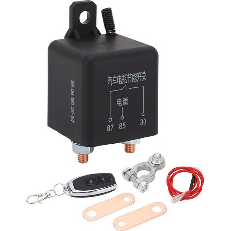 Interrupteur de Batterie 12V 200A Télécommande Sans Fil pour Démarrage et Arrêt avec Câble (1/5)