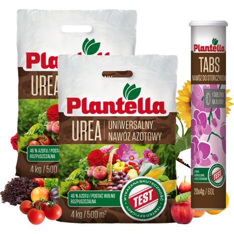 PLANTELLA UREA Fertilizzante azotato urea n46 46% - Universale 4kg x2 + GRATIS (1/5)