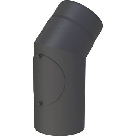 Coude 45° tuyau de poêle Ø 180 mm avec trappe