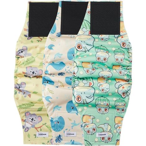 Couches pour Chiens mâles, pour Incontinence(M) couche chien male couche pour chien couche pour chien male culotte pour chien stop pipi chien bandeau anti pipi (1/5)