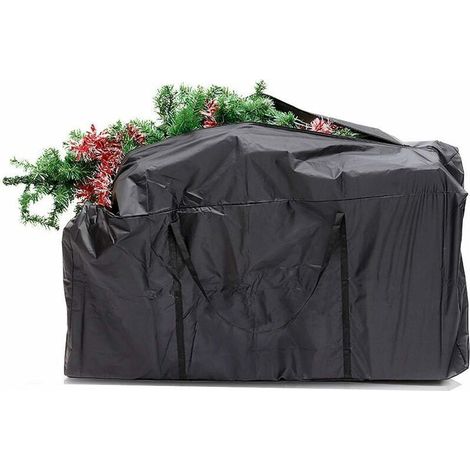 Bolsa para guardar el árbol de Navidad – impermeable, a prueba de polvo e insectos – negra 116 x 47 x 51 cm
