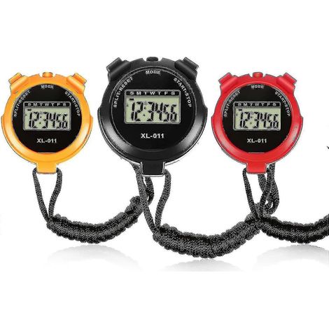 Chronomètre de sport 3 pièces avec fonction date et heure, antichoc et étanche (1/5)