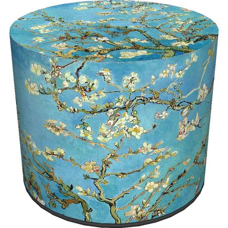 Pouf impermeabile in Cordura per casa e giardino - Motivo mandorla, elegante, comodo, stabile, con cerniera, 40 cm, Bertoni (1/5)