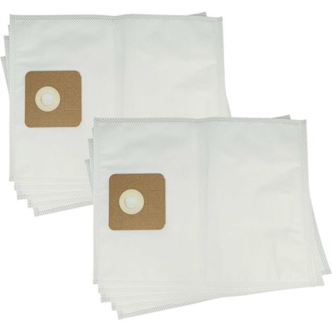 vhbw 10x sacchetto compatibile con Sprintus Maximus pro, T 11, T12, Maximus T11, Lorito aspirapolvere - 39cm x 30cm Bianco