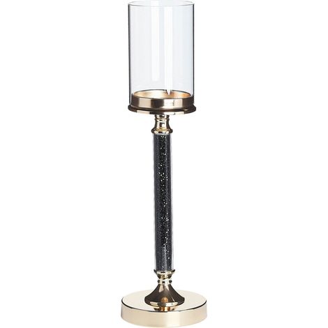 Candle Holder ABBEVILLE Glass 48 cm Black (1/5)
