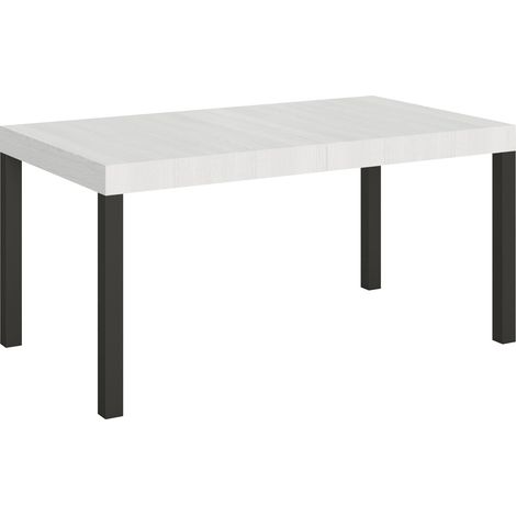 Tavolo Allungabile 160-244x80x77 cm Everyday Bianco Frassino