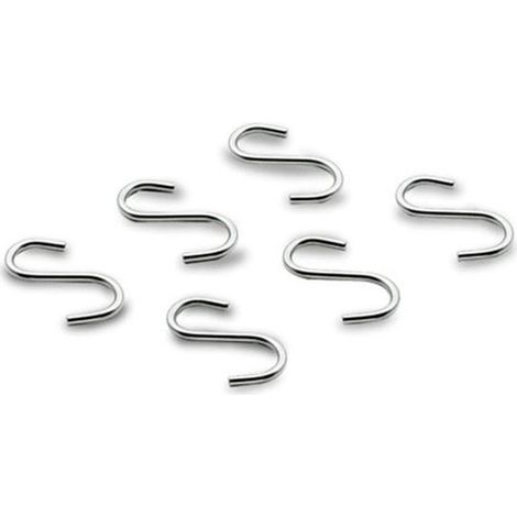 Ganci per asta da muro, confezione da 6 - Lacor