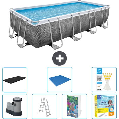Bestway Power Steel Rechteckig - 549x274x122 cm - 8-teilig S546