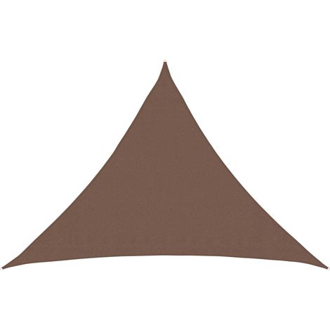 Sunshade Sail Brown 7 x 5 x 5 m HDPE vidaXL