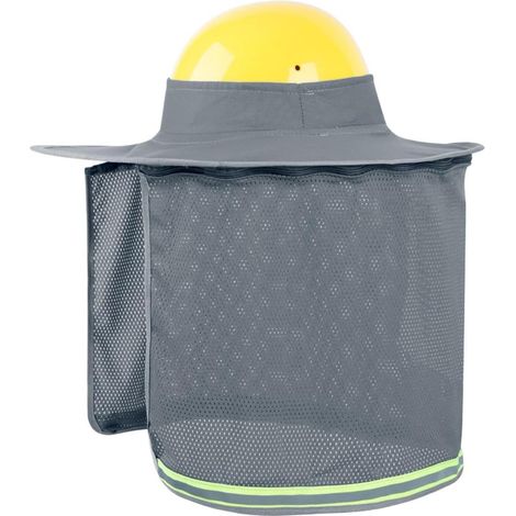 Pare-Bord Casque Chantier Bande Réfléchissante Haute Visibilité Protection Pare-Casque Large Bord Pour Pêche Toiture Jardinage Hommes Femmes (1/5)