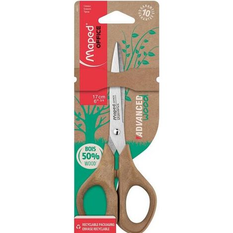 Maped 496111 tijera de escritorio y manualidades Universal Corte recto Marrón
