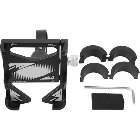 Support téléphone vélo SIKW Q7, support métallique pour guidon de vélo ou moto, accessoire cycliste robuste.