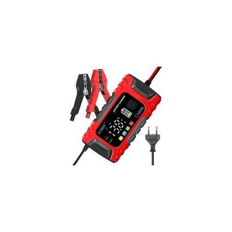 Chargeur Batterie Intelligent 6A 12V Automatique avec Écran LCD, Mainteneur et Réparateur pour Voiture Moto Camion AGM Gel Wet SLA (1/4)