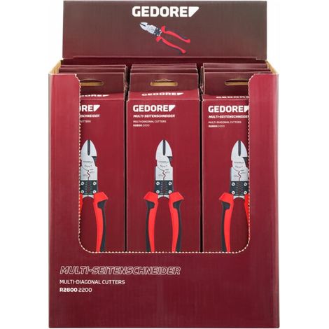 Gedore Coupe-câbles multi-facettes 12 pièces en présentoir (1/2)