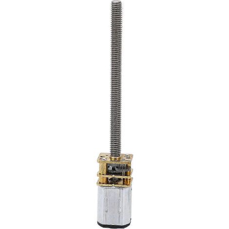 Mikrogetriebemotor, hohes Drehmoment, 6 V Gleichstrom, 60 U/min, lange Abtriebswelle, Gewindestange M4x55 (1/4)
