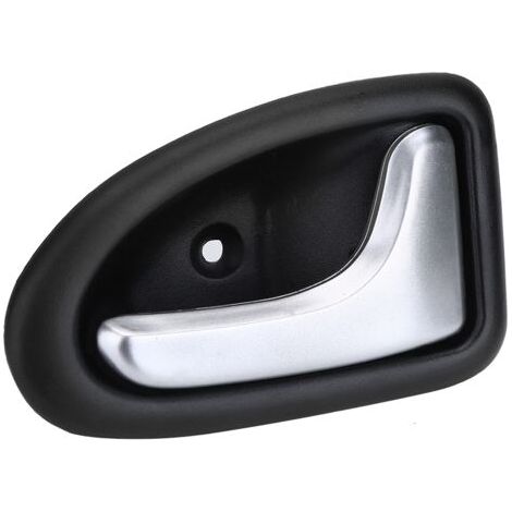 EVGATSAUTO 1 pièces poignée de porte, poignée de porte intérieure intérieure de voiture pour Clio Scenic Trafic chromé plaqué(Droite). (1/5)