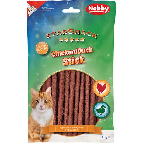 Nobby Katzenleckerli StarSnack Sticks 85 g Ente & Hähnchen (1/2)