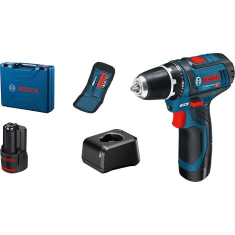 perceuse-visseuse sans-fil GSR 12V-15 avec 2 batteries 2,0 Ah, chargeur GAL 12V-20, set d’accessoires 10 pièces, coffret de transport (1/5)