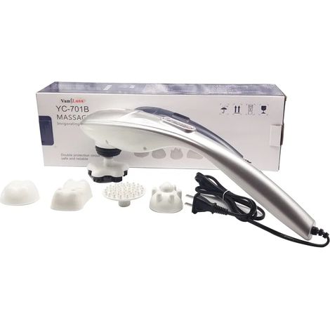 Marteau de shiatsu pour tout le corps avec poignée, acupression, vibreur, bâton pour les bras, soulagement de la douleur, massage des épaules-AquaForge