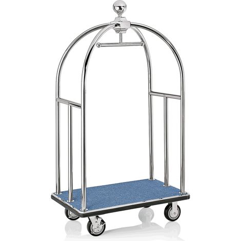 Chariot à bagages en Acier Inoxydable bleu L 1120 mm l 610 mm H 1860 mm 4 - Was Germany