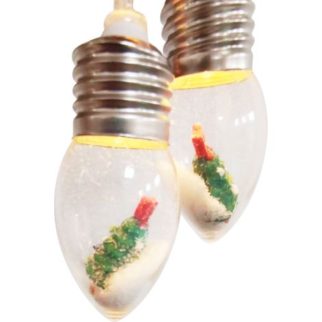 Guirlande Lumineuse Boule À Bulles - 20 Ampoules LED Forme Chandelier - Décoration Murale Noël Salon Chambre Cheminée - Fonction Constante ou Clignotante - Alimentation Piles AA (1/3)