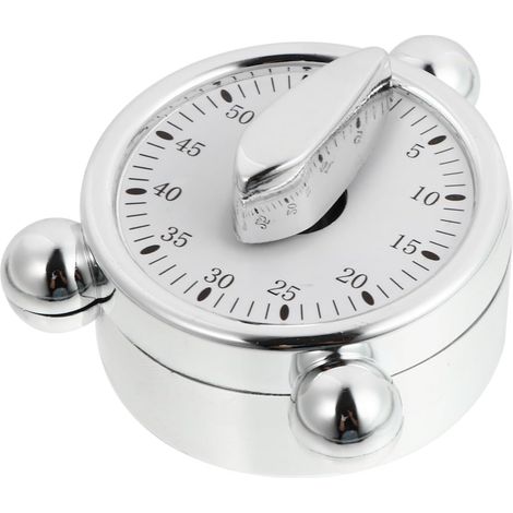 Minuteur Mécanique De Cuisine avec Alarme Timer Analogique Rotatif pour Précision Jusqu à Outil De Pratique pour Cuisine Réunions (1/4)