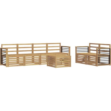 Juegos de sofás Madera de Acacia Sólida vidaXL