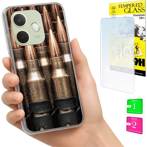 Custodia per Oppo A5 Pro con cover fotografica e vetro temperato 9H. (1/5)