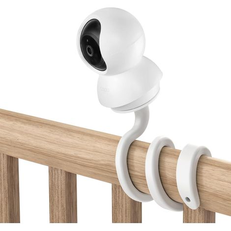 Support Flexible pour Moniteur de bébé pour WLAN IP Caméra (Support Flexible - Blanc) (1/5)