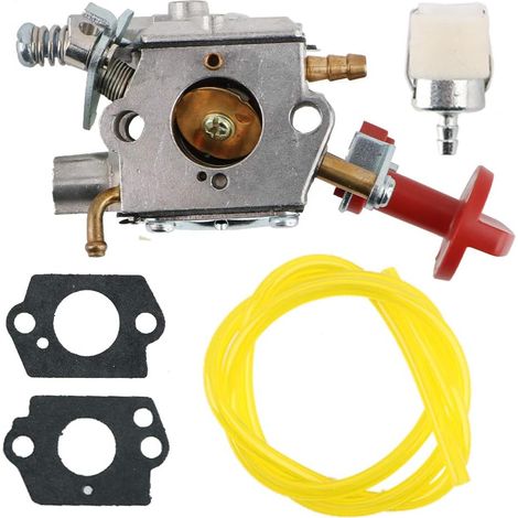 Carburateur pour tronçonneuse 43 cc, ensemble avec joints de montage et filtre à carburant, pièce de remplacement pour moteur thermique et entretien mécanique