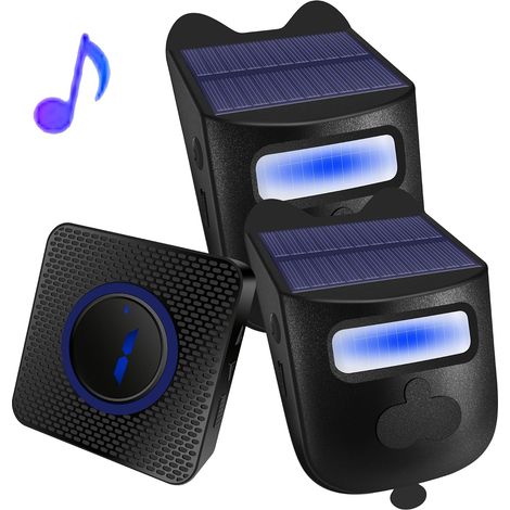 Alarma inalámbrica para el hogar, 2 sensores + timbre, sistema de seguridad DIY para tienda/oficina (1/5)