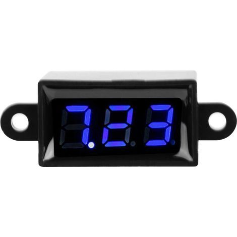 Digitales 2-Draht-Voltmeter DC 3,0-30 V, 0,28-Zoll-LED-Anzeige, wasserdichter Spannungsprüfer (blaue Schrifthintergrundbeleuchtung) (1/5)