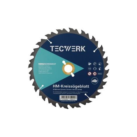 Lame de scie circulaire de table AD 315mm Z.20 WZ épaisseur de coupe 3,2mm TECWERK (1/3)