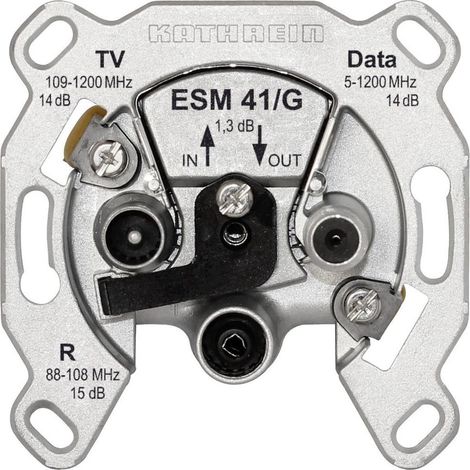 Kathrein ESM 41/G prise antenne argent encastrée (1/2)