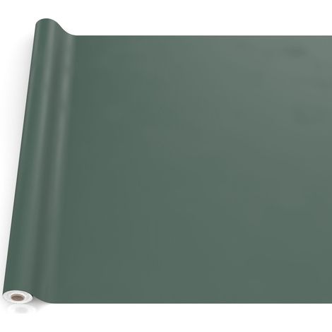 Nappe en Toile cirée, Lavable, pour Table de Jardin, extérieur et intérieur, Bord coupé, Vert Sapin, 240 x 140 cm (1/5)