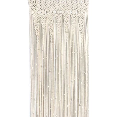 Tapisserie Murale en Macramé, Tapisserie Tissée, Décoration Murale Bohème pour Séparateur d'espace, Fenêtre, Rideau de Porte, Mariage, 100x200cm (1/5)