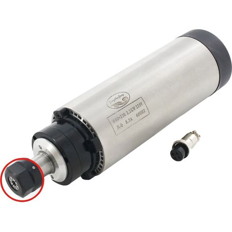 Motor de husillo para fresadora CNC, 2,2 kW, diseño refrigerado por aire, un solo husillo. (1/2)